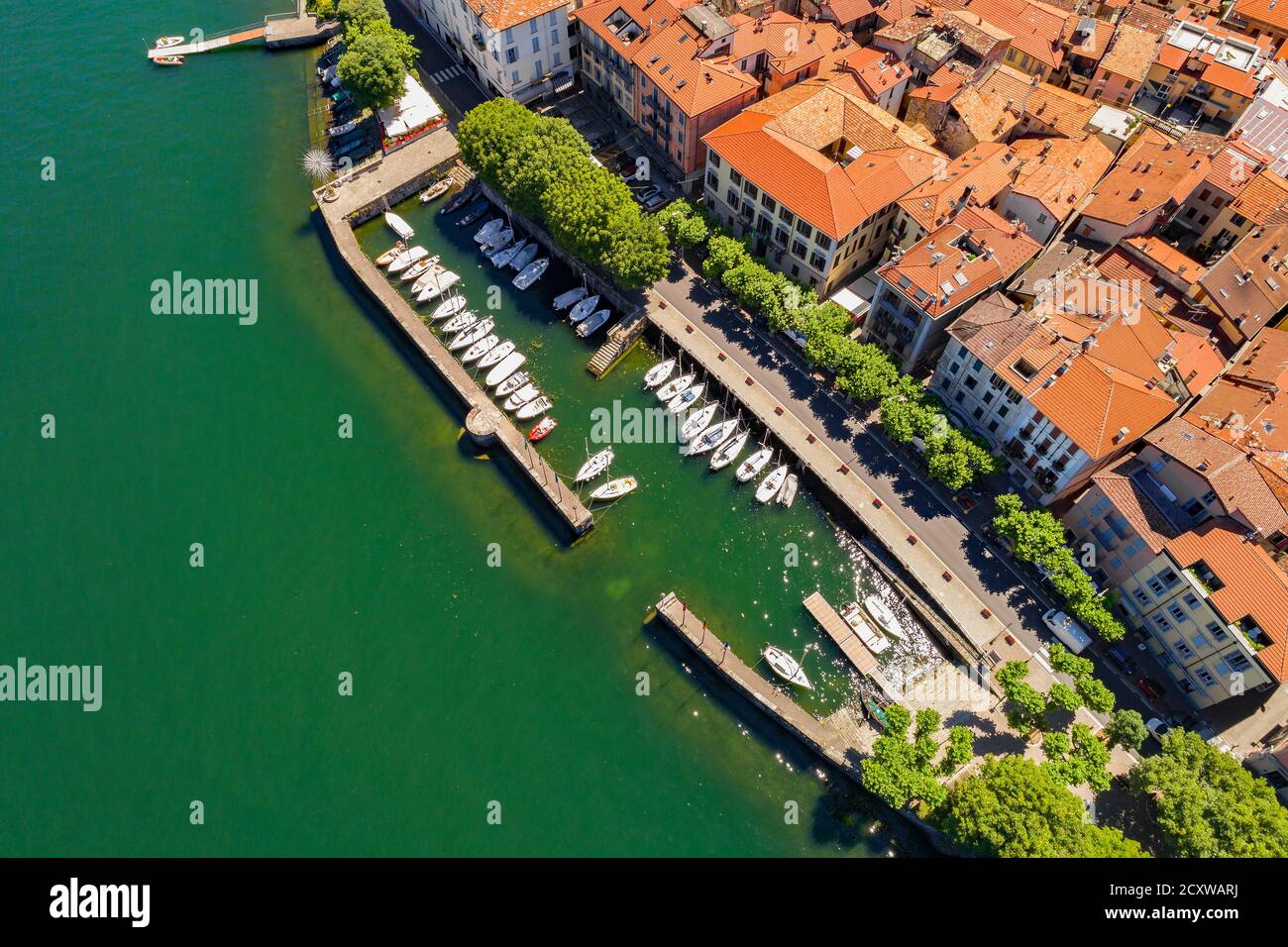 Dervio - Lago di Como (IT) - Vista aerea Foto Stock