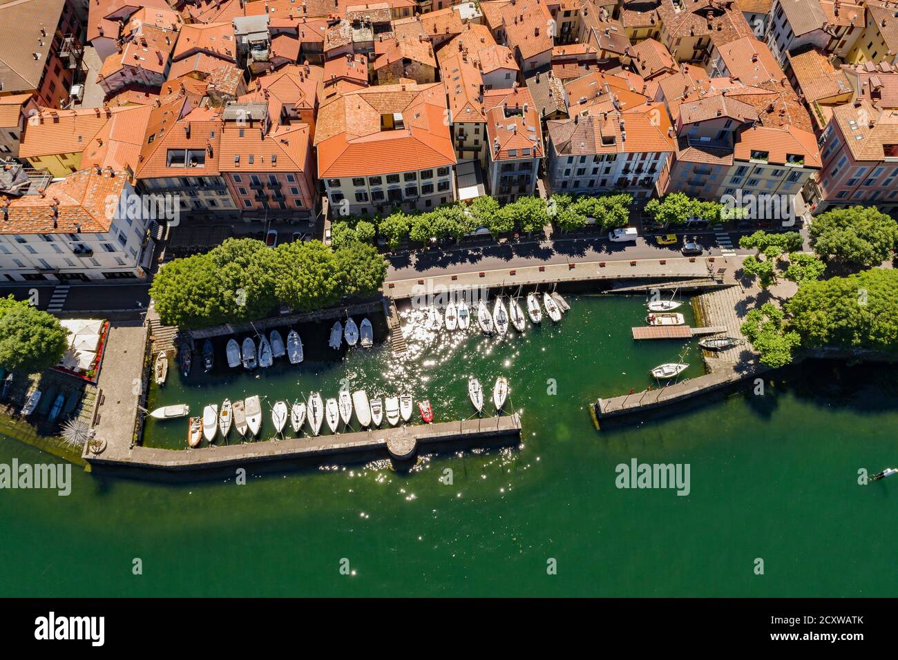 Dervio - Lago di Como (IT) - Vista aerea Foto Stock