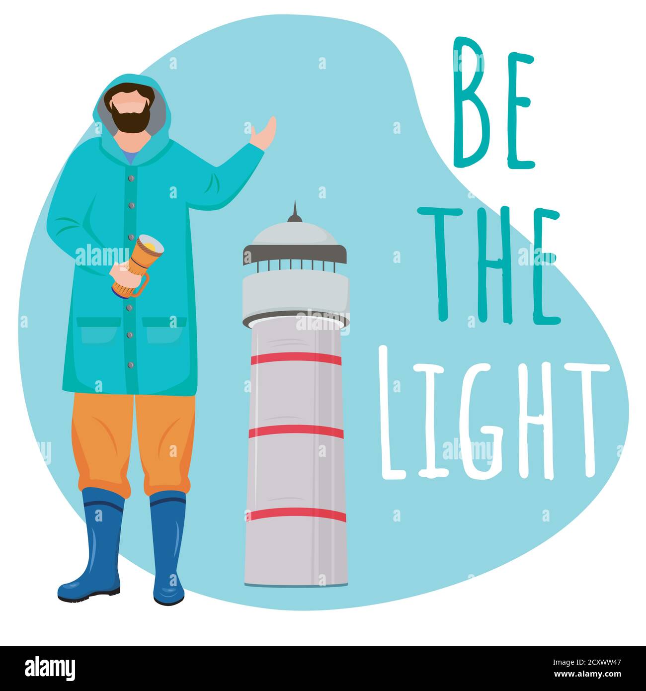 Essere il leggero post sui social media bockup Illustrazione Vettoriale