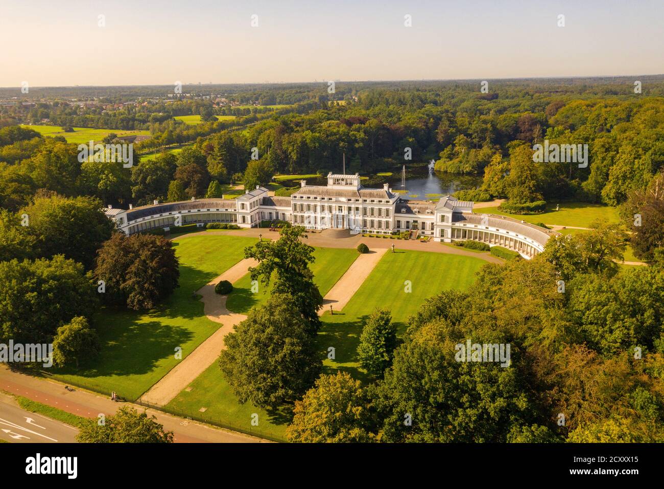 Palazzo reale Soestdijk Paesi Bassi dall'alto Foto Stock