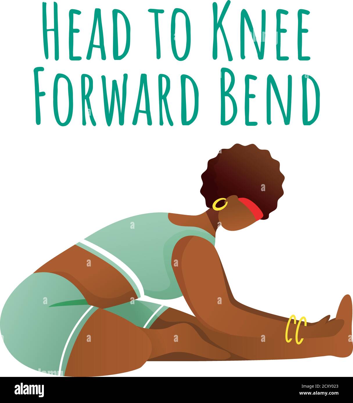 Testa a ginocchio piega avanti post sui social media mockup Illustrazione Vettoriale