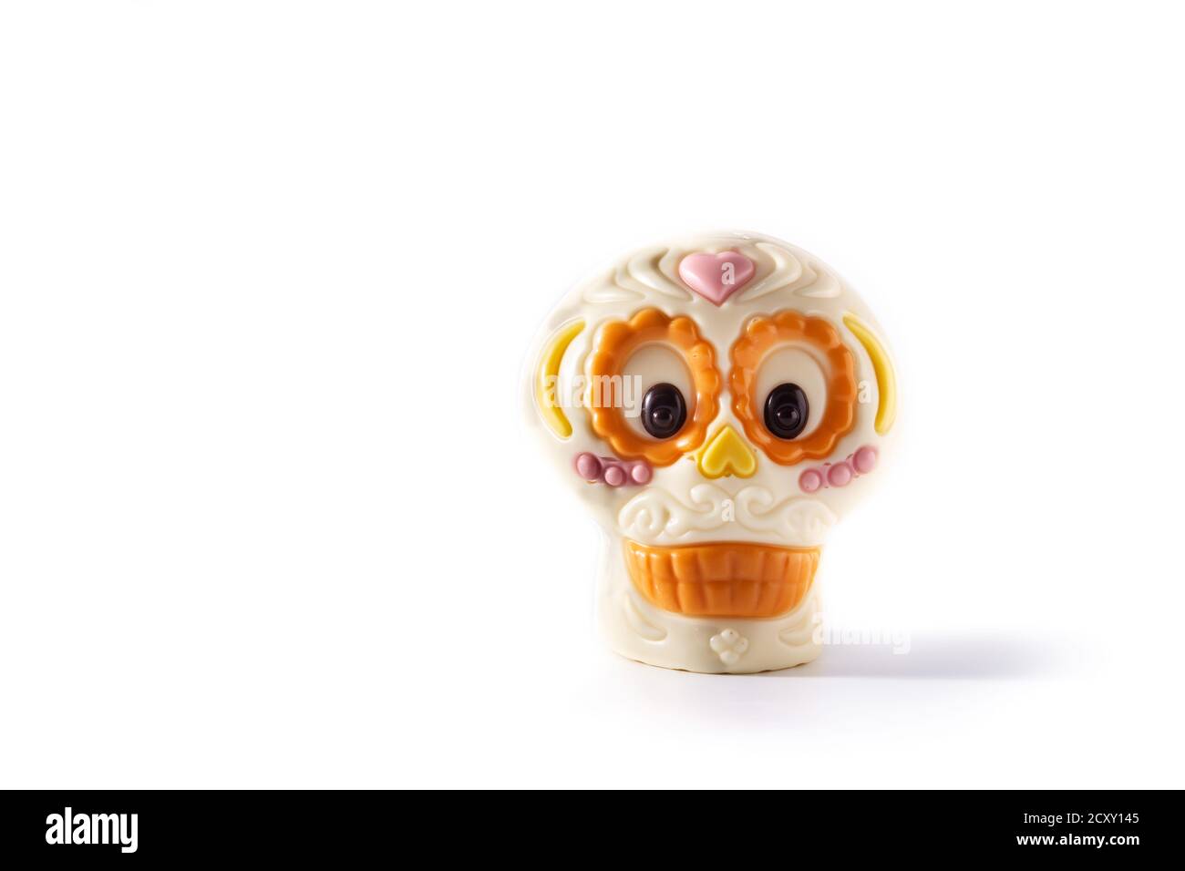 Cranio messicano al cioccolato Foto Stock