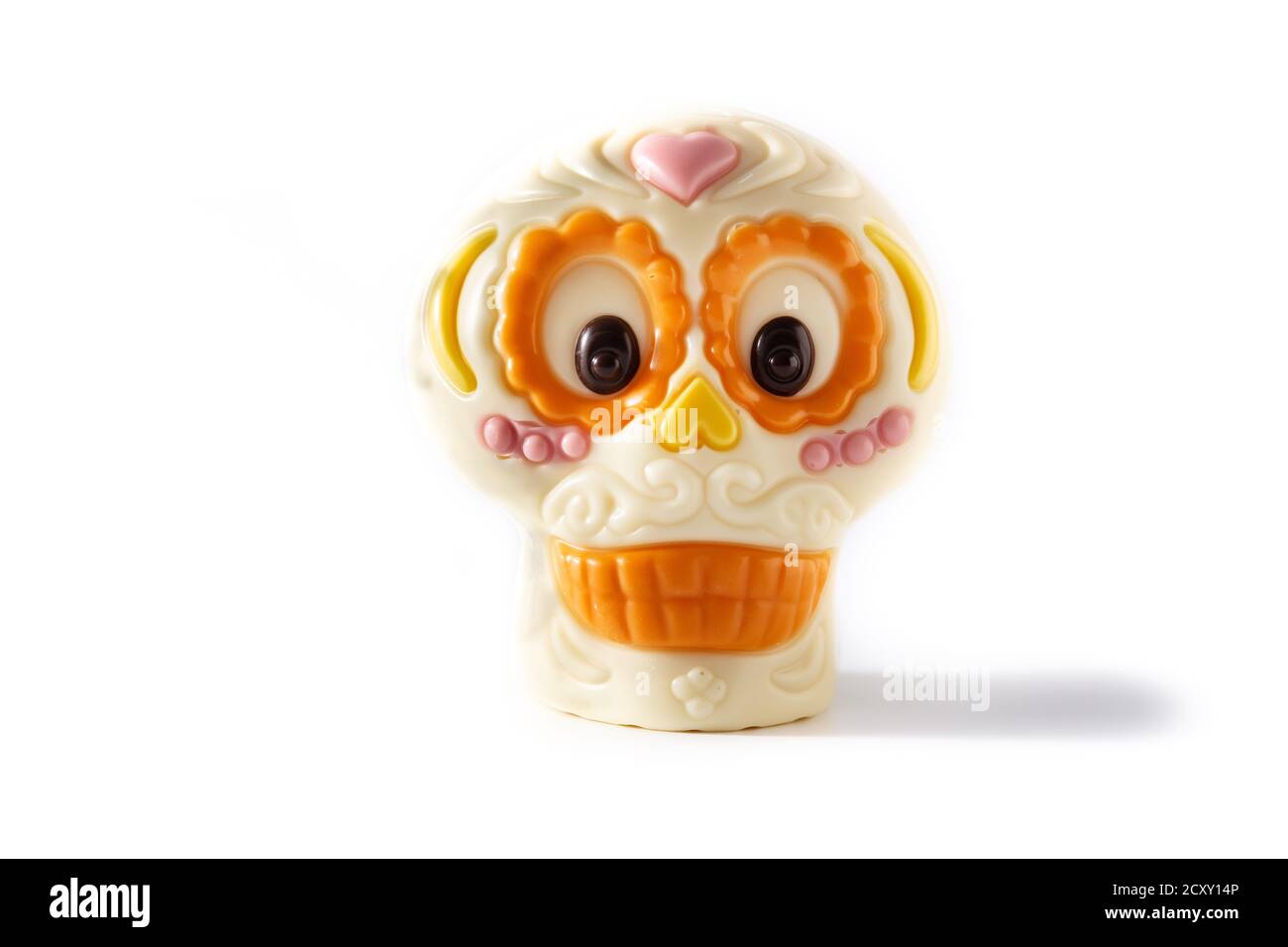 Cranio messicano al cioccolato Foto Stock