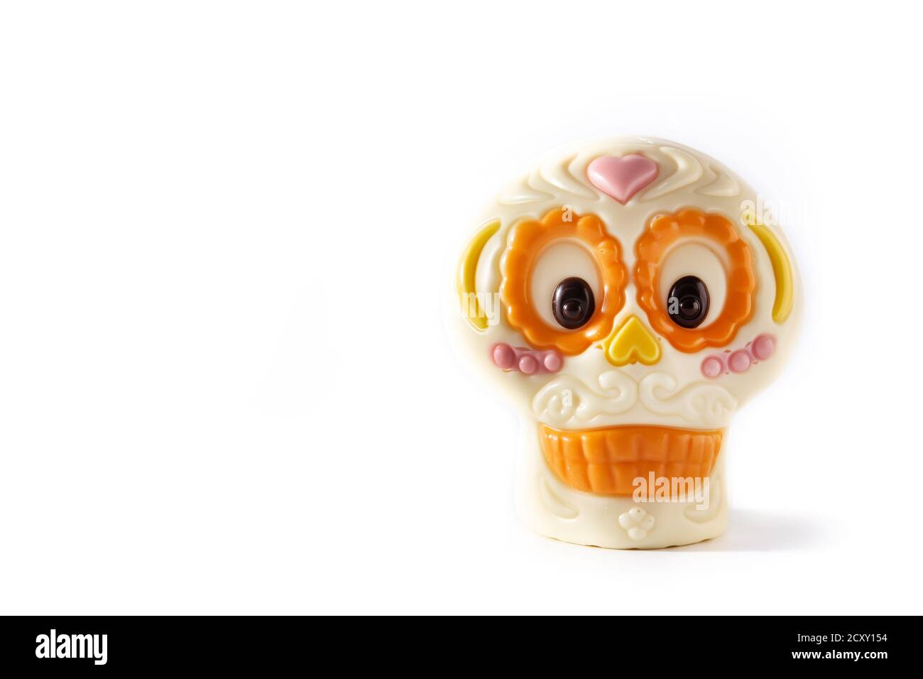 Cranio messicano al cioccolato Foto Stock