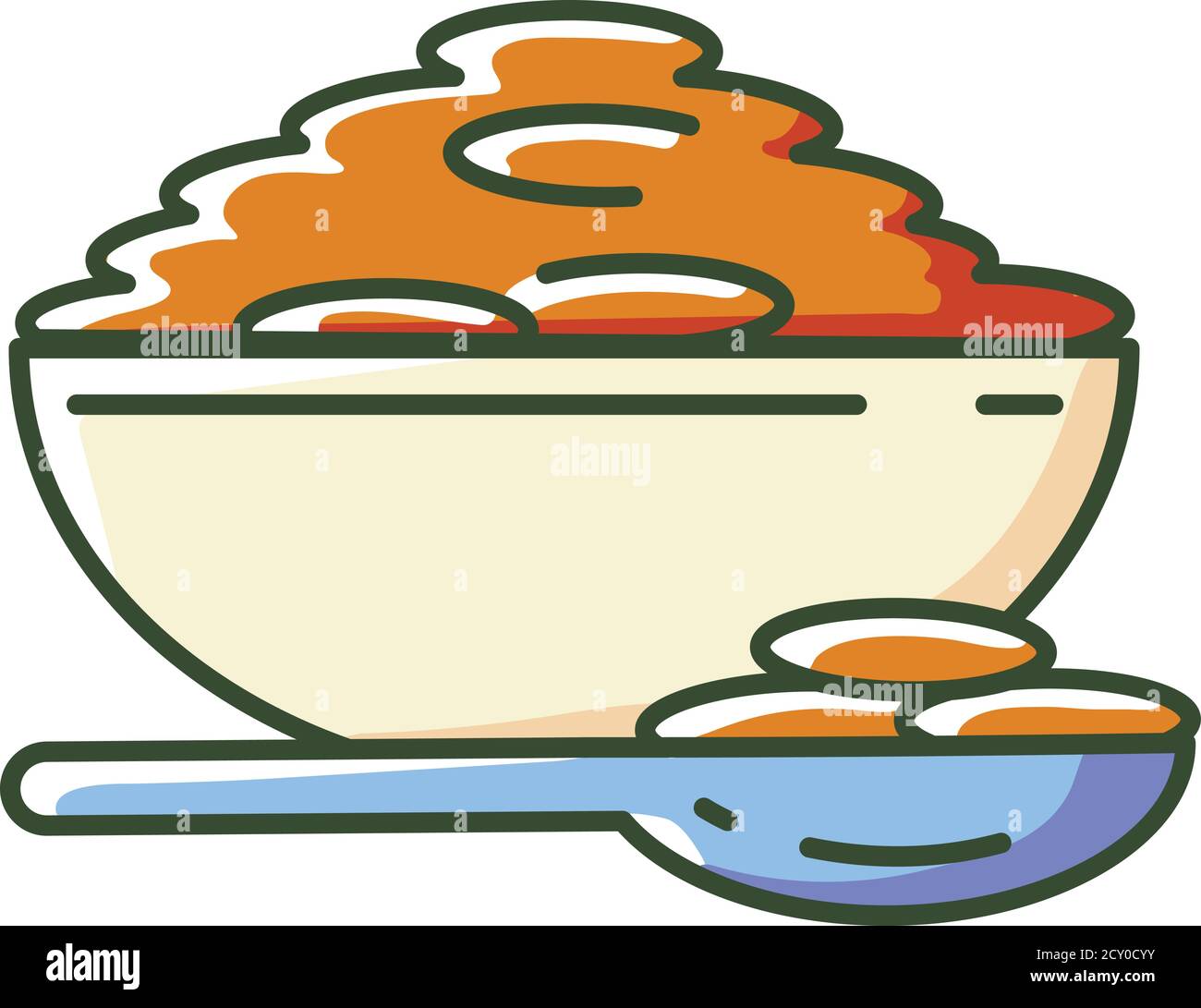 Icona colore RGB lenticchie Illustrazione Vettoriale
