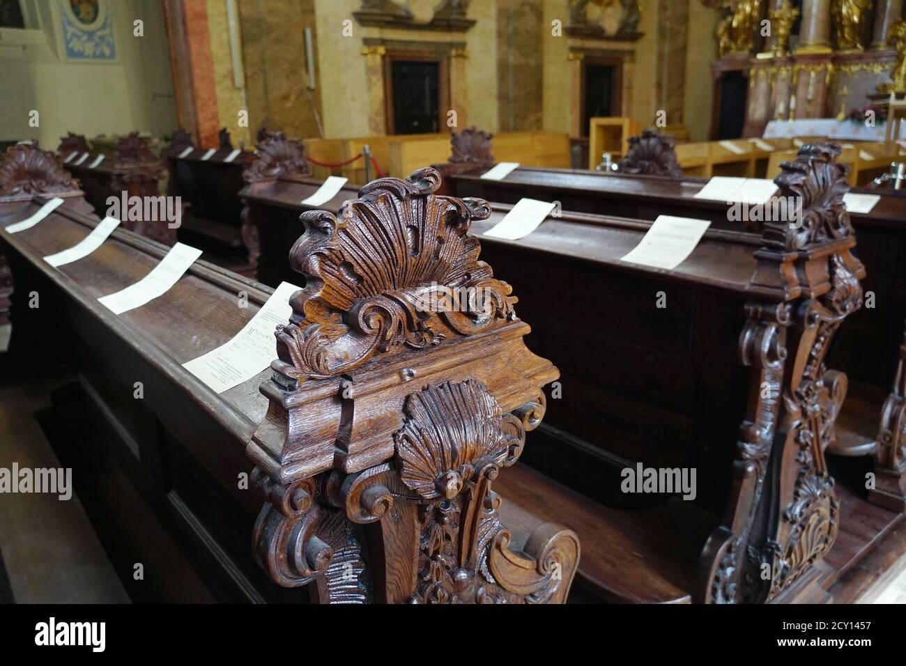 Chiesa benedettina di Sant'Ignazio di Loyola, Győr, Raab, Magyarország-Moson-Sopron, Ungheria, Ignác, Europa, Loyolai Szent Győr bencés templom Foto Stock