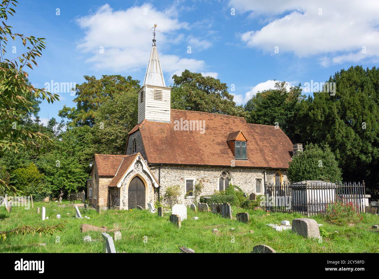 St Laurence Church, Church Road, Cowley, London Borough of Hillingdon, Greater London, England, Regno Unito Foto Stock