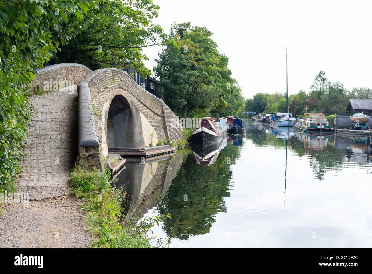 The Grand Union Canal Walk, Cowley, London Borough of Hillingdon, Greater London, England, Regno Unito Foto Stock