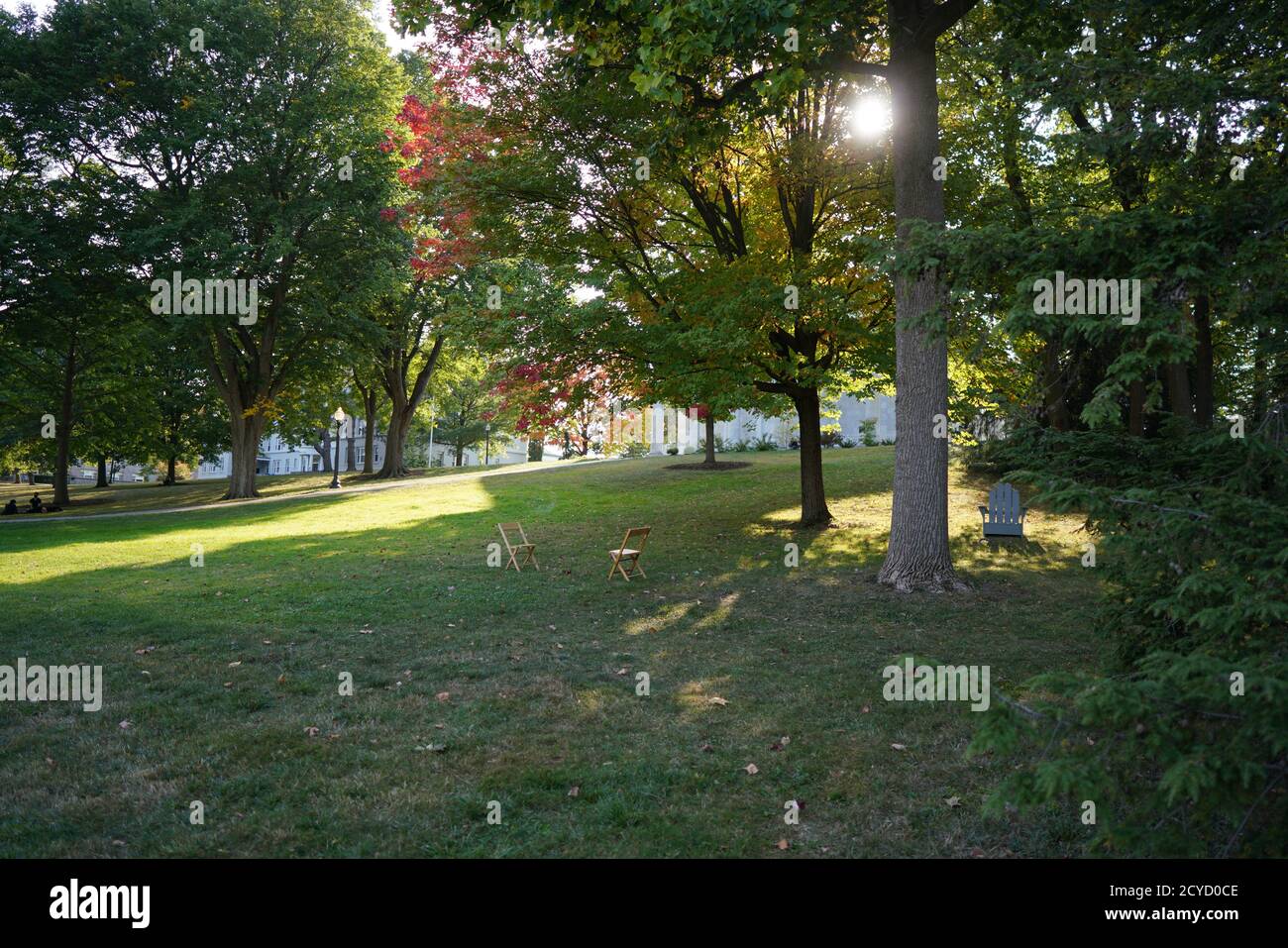 I colori dell'autunno in Vermont Foto Stock