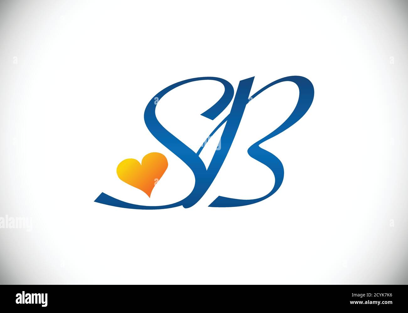 S B modello vettoriale di progettazione del logo della lettera iniziale. Logo del monogramma S B. Illustrazione Vettoriale