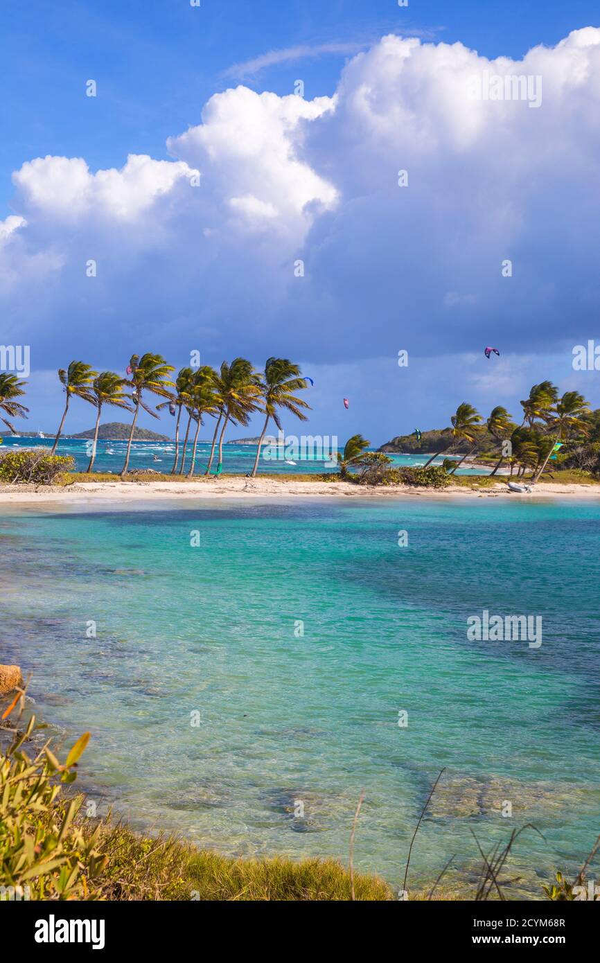 St Vincent e Grenadine, Mayreau, Saltwhistle Bay Foto Stock