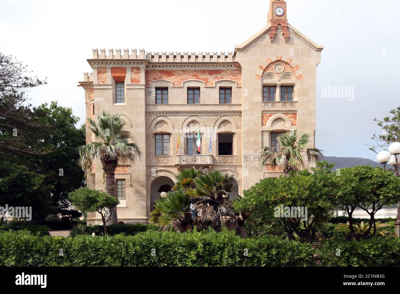 Palazzo Florio sull'isola di Favignana, Trapani Sicilia Foto stock - Alamy