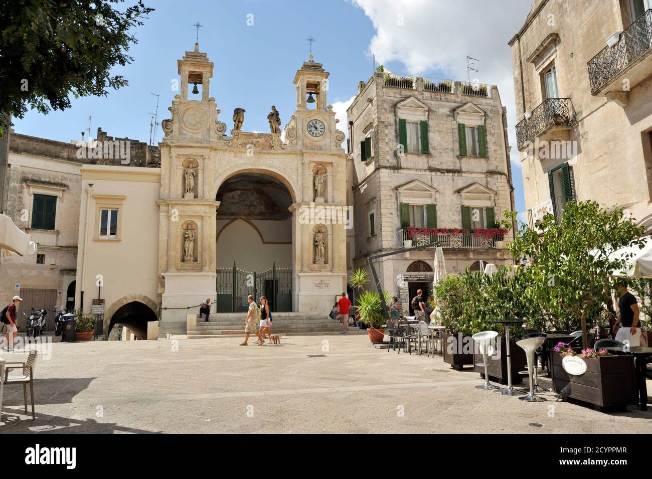 Italia, Basilicata, Matera, Piazza del sedile, Palazzo del sedile Foto Stock