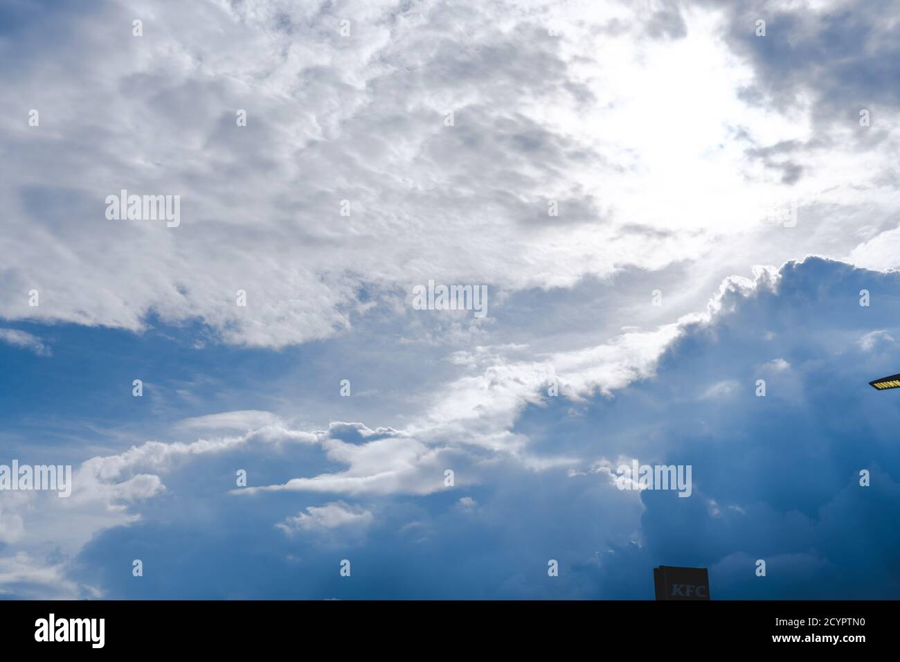 Minaccia di cielo nuvoloso Foto Stock