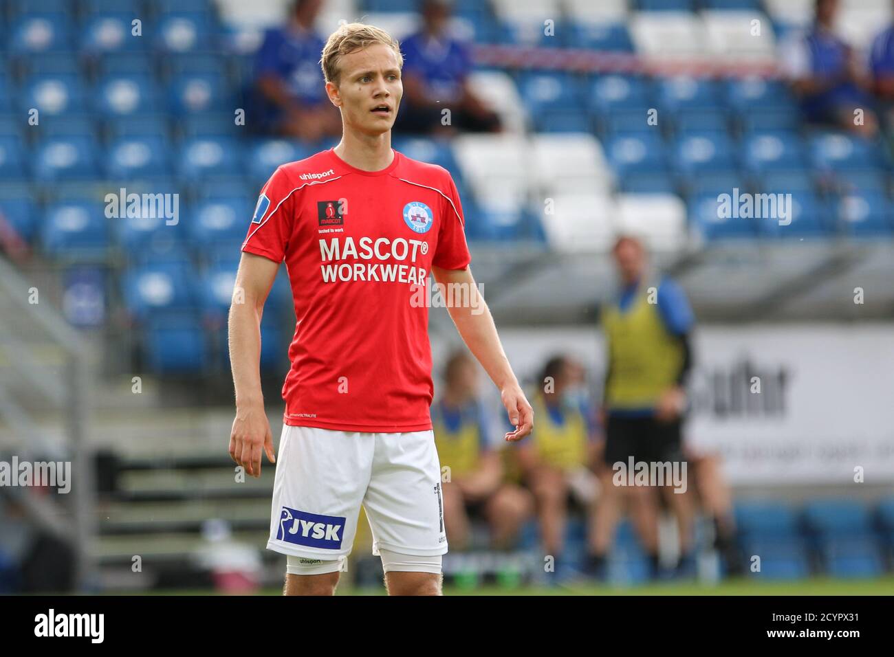 Lyngby, Danimarca. 18 giugno 2020. Mads Kaalund (17) di Silkeborg visto durante la partita 3F Superliga tra Lyngby Boldklub e Silkeborg IF al Lyngby Stadium. (Foto: Gonzales Photo - Rune Mathiesen). Foto Stock