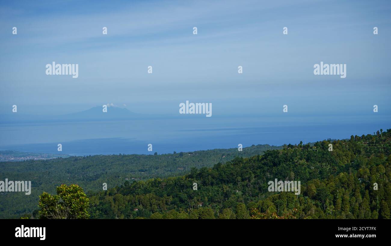 Splendido paesaggio tropicale naturale a Bali, Indonesia Foto Stock