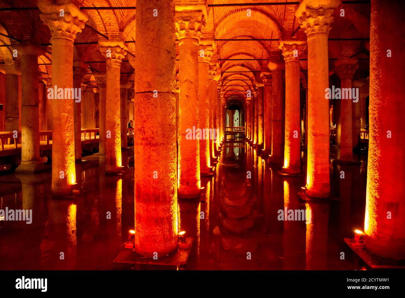 Basilica Cistern, Istanbul Foto Stock