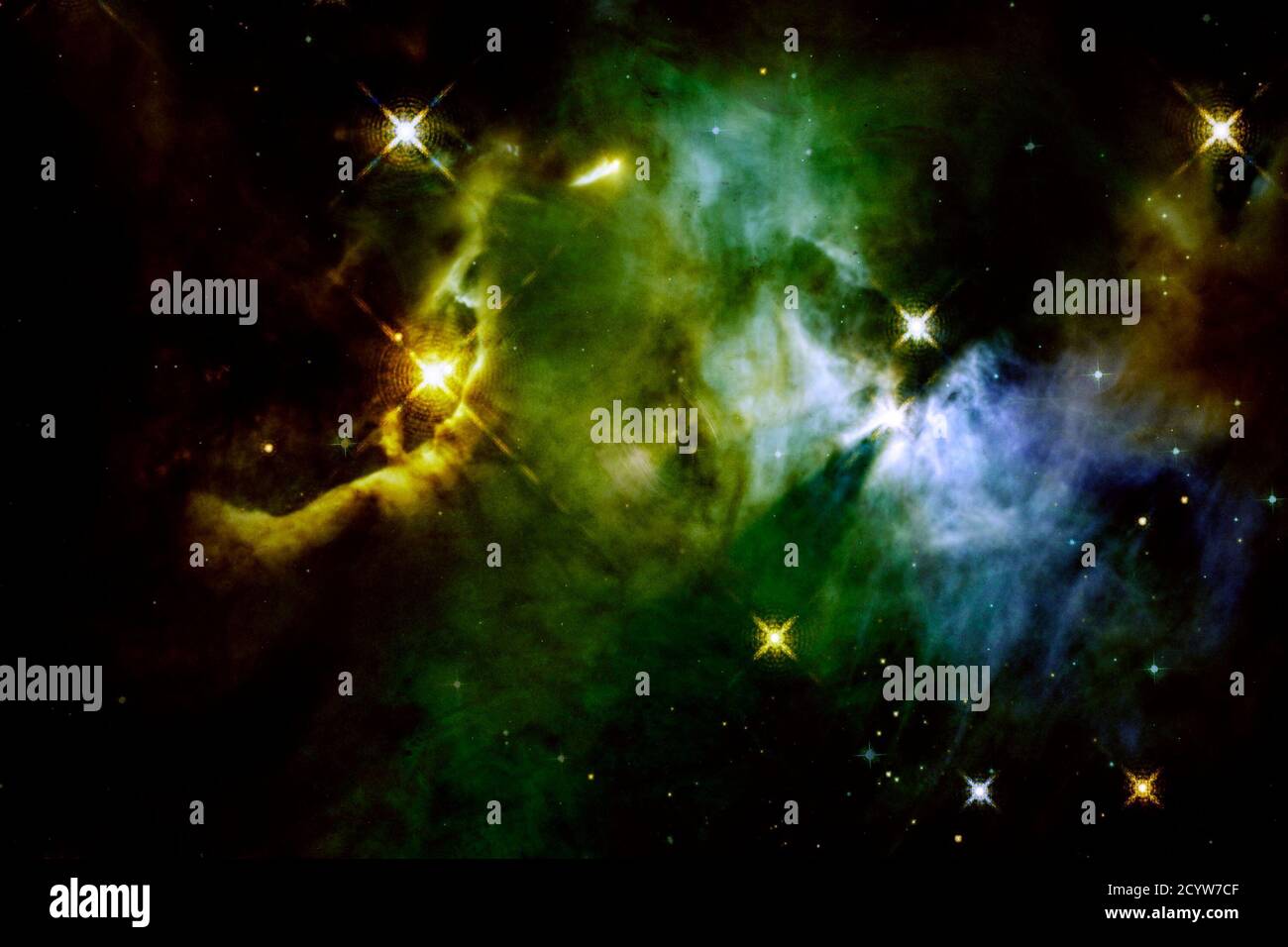 Universo infinito con stelle e galassie nello spazio. Elementi di questa immagine forniti dalla NASA. Foto Stock
