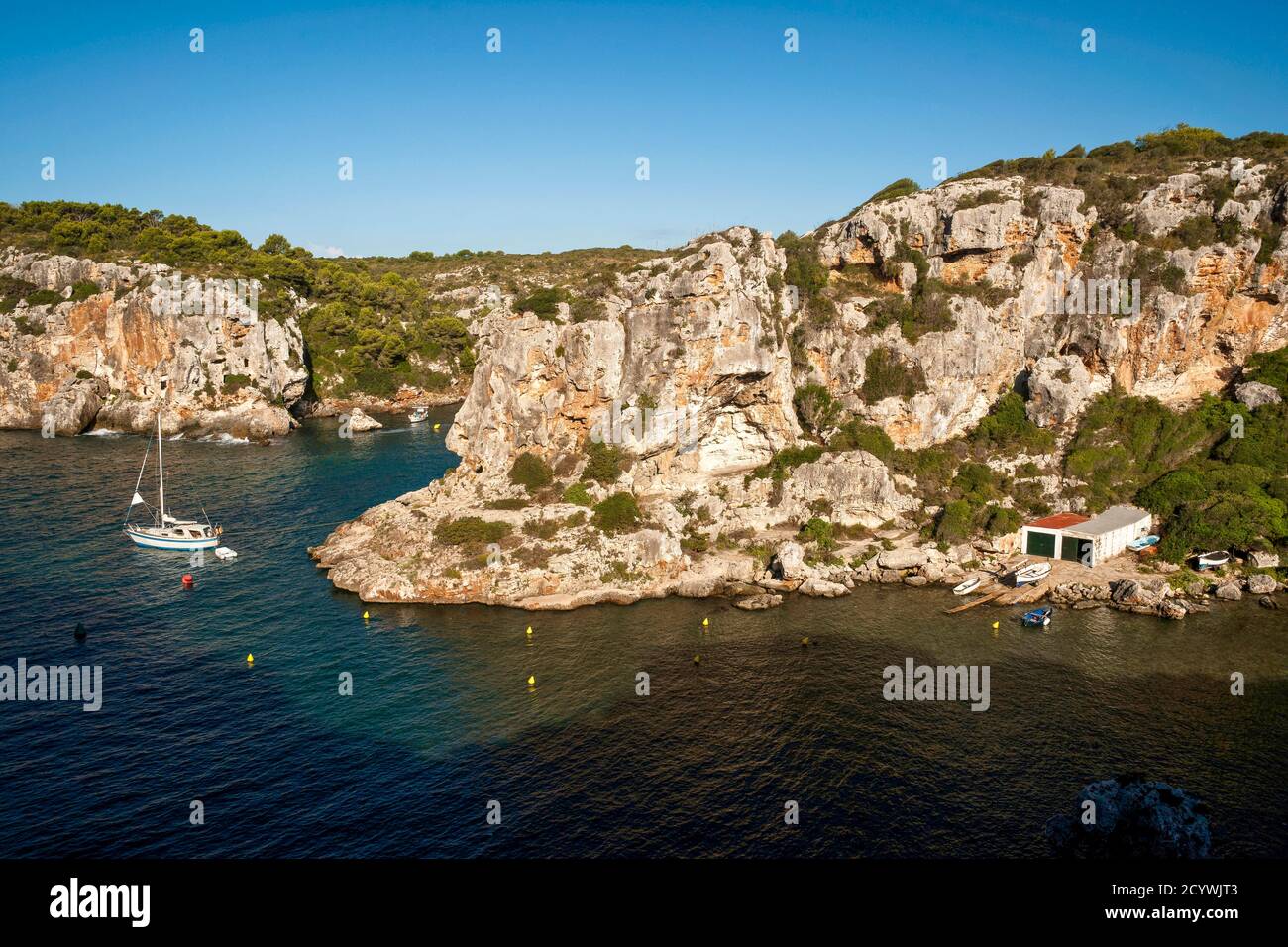 Cala de Calascoves. (2011)Minorca isole Baleari. Spagna. Foto Stock