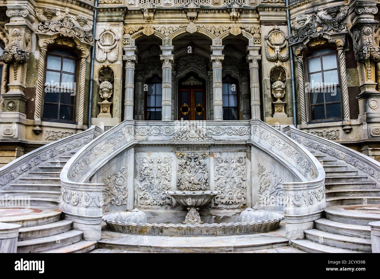 Palazzo Kucuksu (Kucuksu Kasri), Istanbul, Turchia. Foto Stock