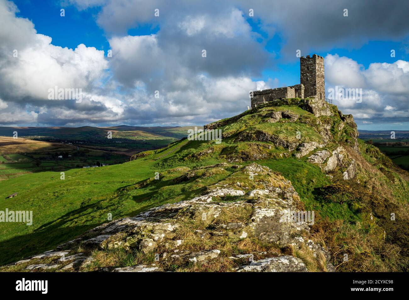 Brent Tor; Devon, Regno Unito Foto Stock