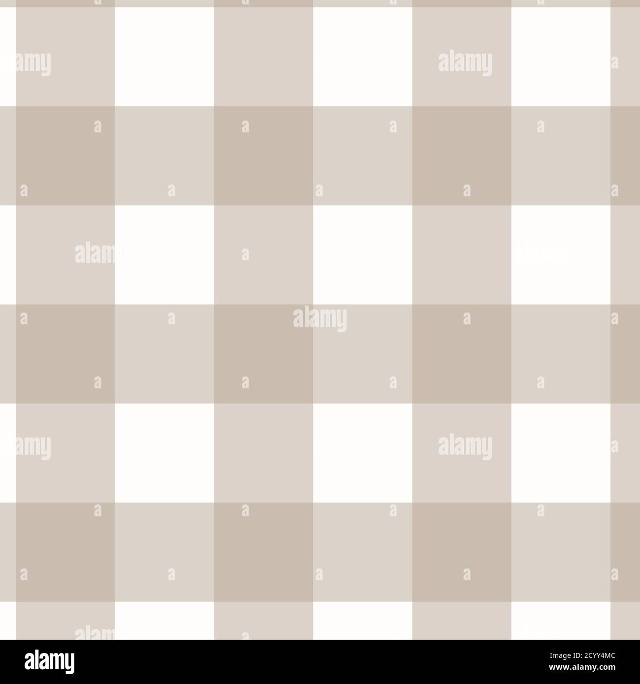 Grafica background animated taupe and white bufalo plaid pattern. 12x12 per carta digitale, sfondi e altri progetti. L'illustrazione è a scacchi. Foto Stock