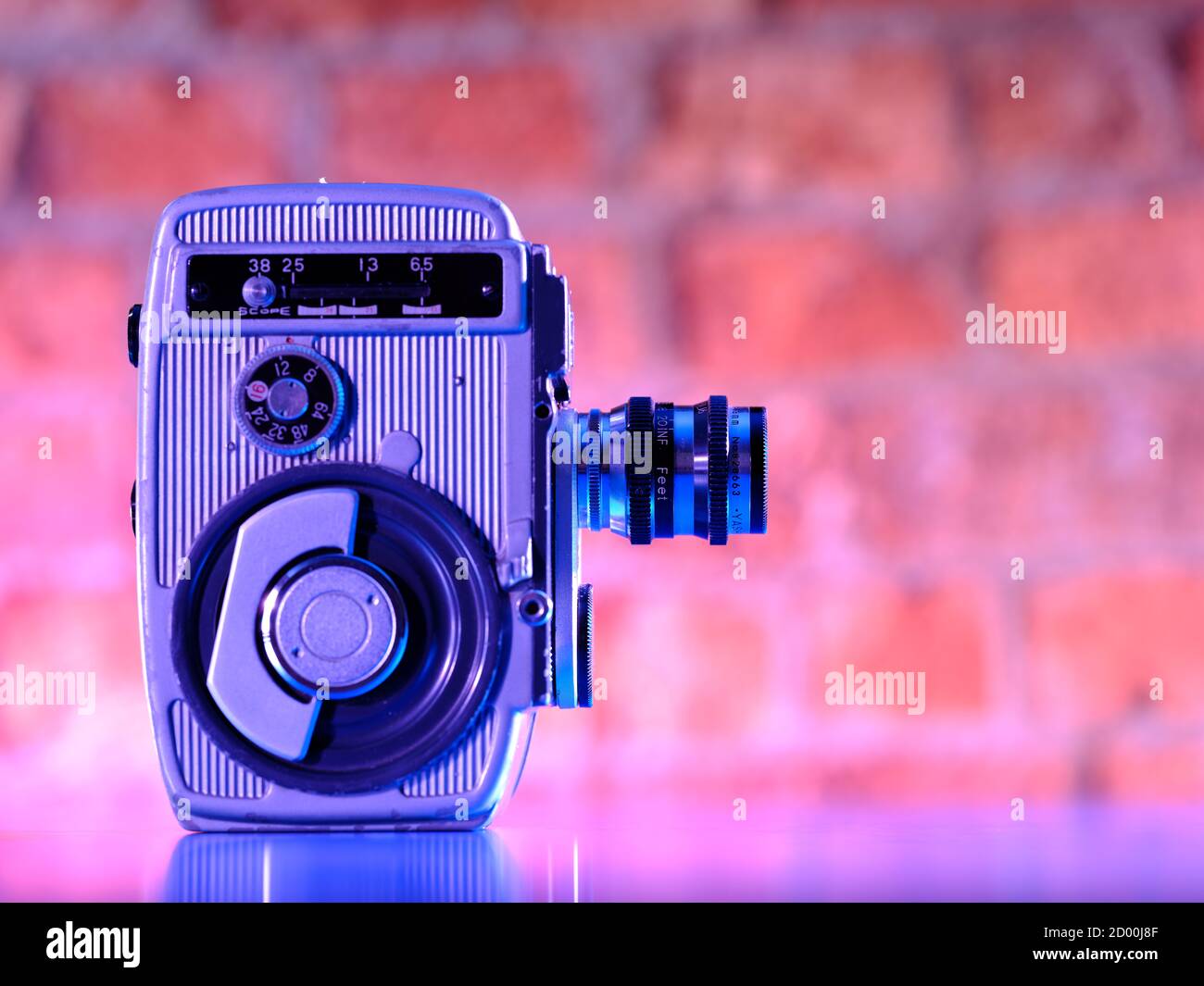 Videocamera Vintage retro Yashica Clockwork 8 Cine Movie Motion Foto Stock