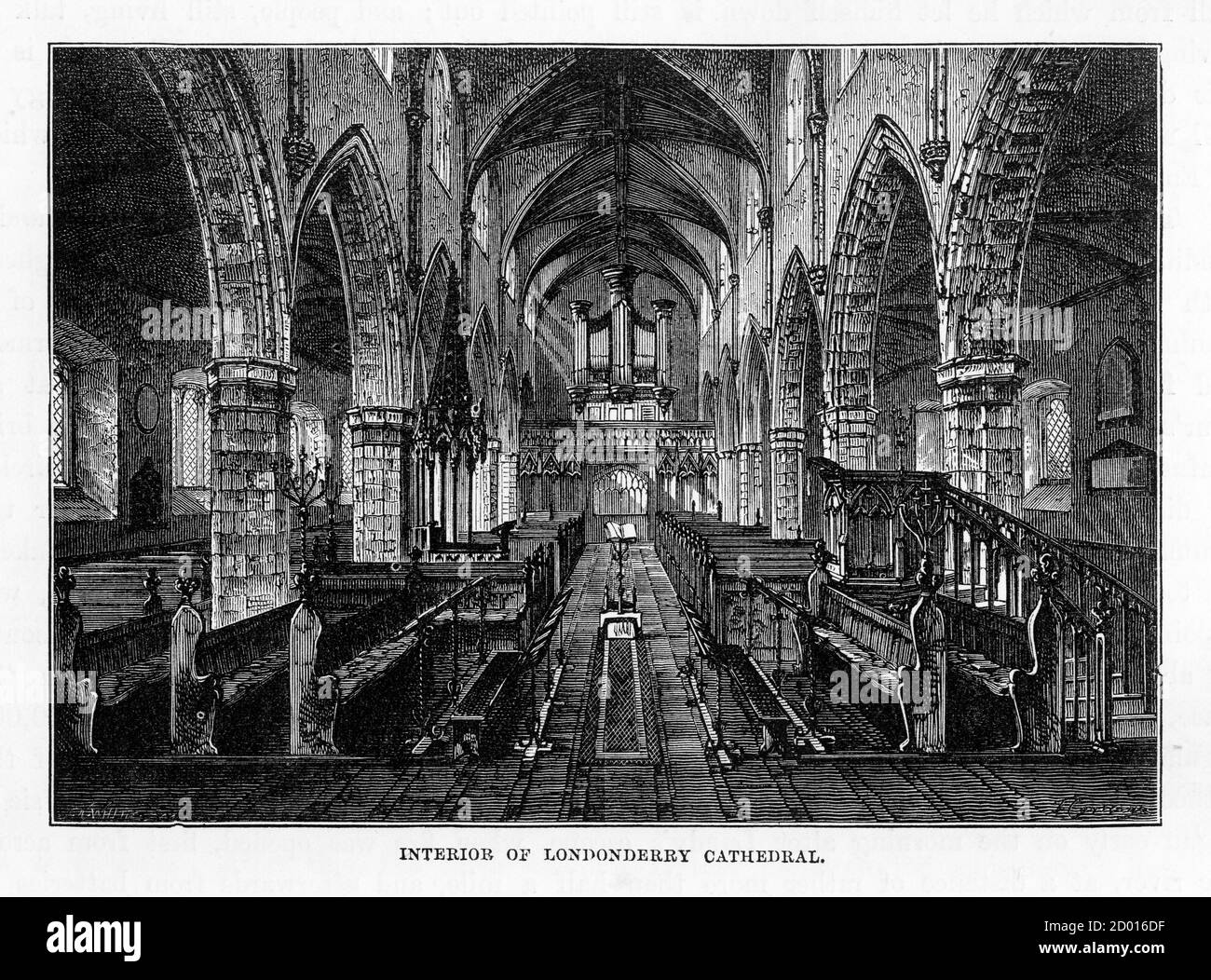 Molto rara, splendidamente illustrata, incisione d'antiquariato dell'Inghilterra vittoriana vittoriana, 1840. Foto Stock