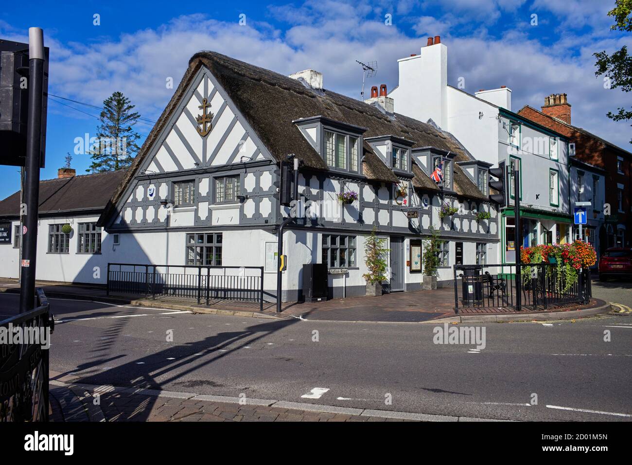 Il Crown and Anchor pub in Stone Staffordshire che aveva un primo incidente con grandi parti e infezioni da covidi Foto Stock