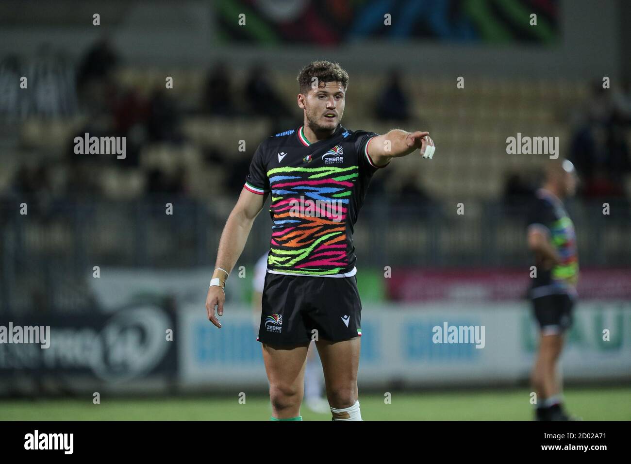 Stadio Sergio Lanfranchi, Parma, 02 Ott 2020, Marcello Violi (Zebre) durante Zebre vs Cardiff Blues, Rugby Guinness Pro 14 - Credit: LM/Massimiliano Carnabuci/Alamy Live News Foto Stock