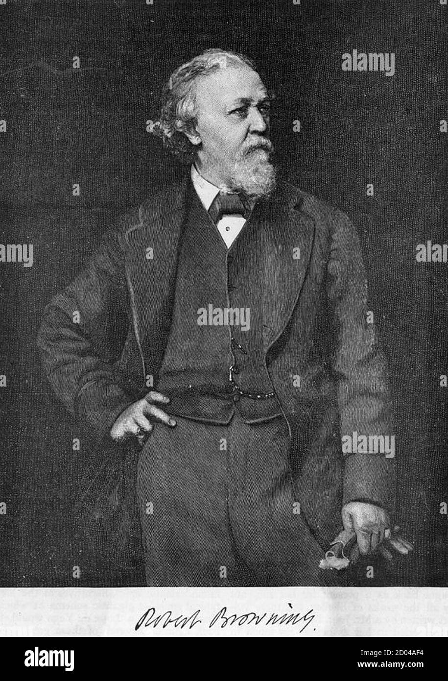ROBERT BROWNING (1812-1889) poeta e drammaturgo inglese Foto Stock