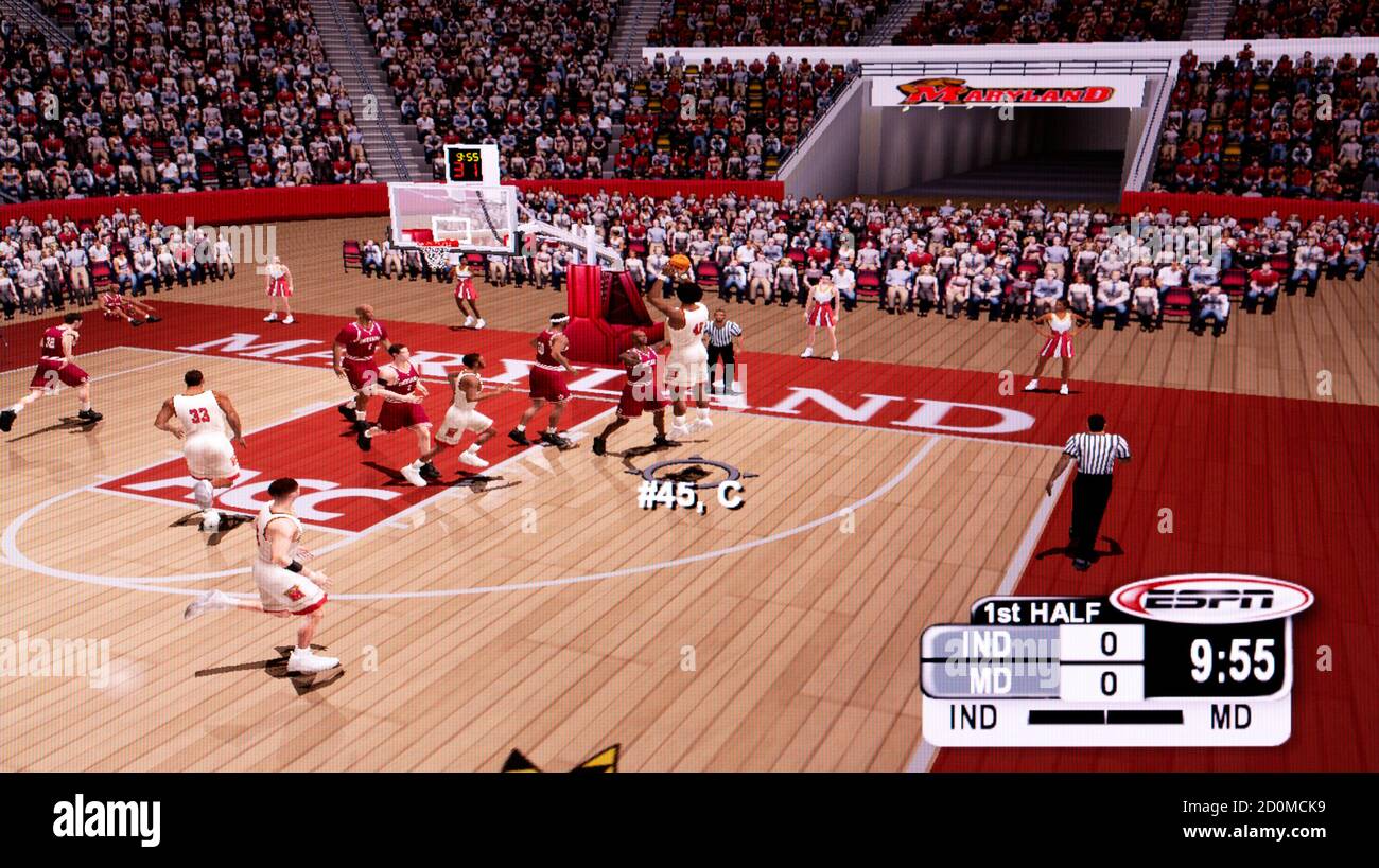 NCAA 2K3 College Basketball - Sony PlayStation 2 PS2 - Solo per uso editoriale Foto Stock