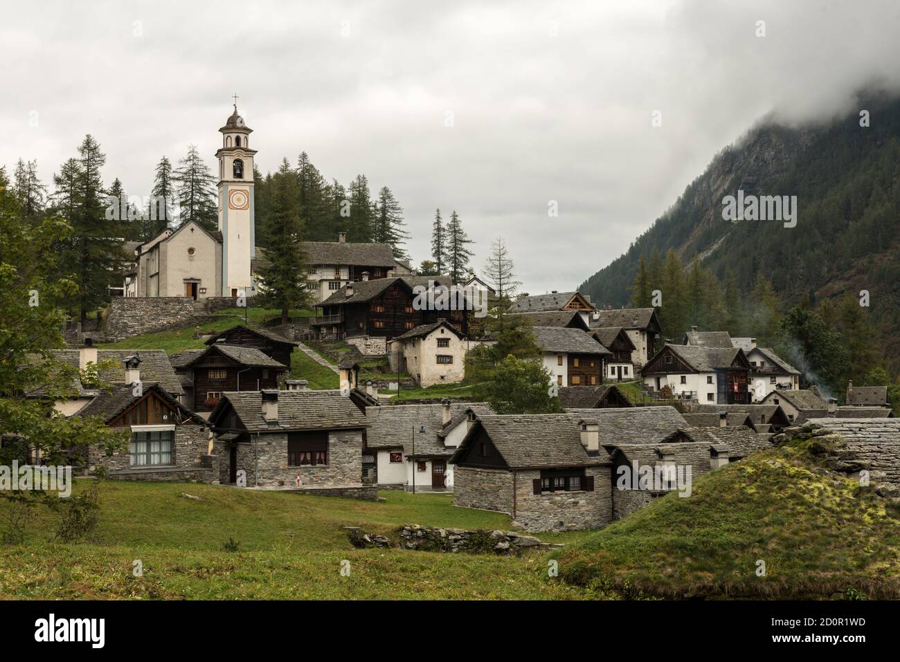 Bosco Gurin, Svizzera Foto Stock