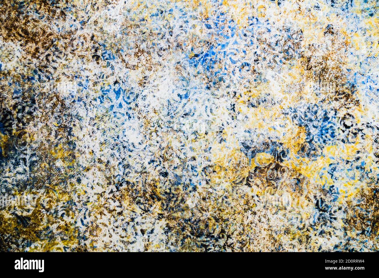 Modello senza giunture Damask. Stampa digitale Marble Stone Texture. Arte astratta sfondo Foto Stock