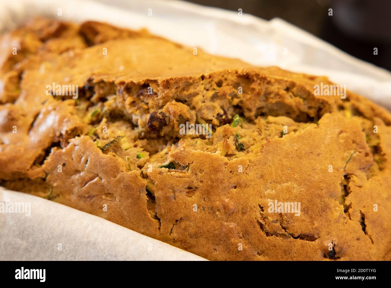 Zucchine (zucchine), focaccia (dopo la cottura) Foto Stock