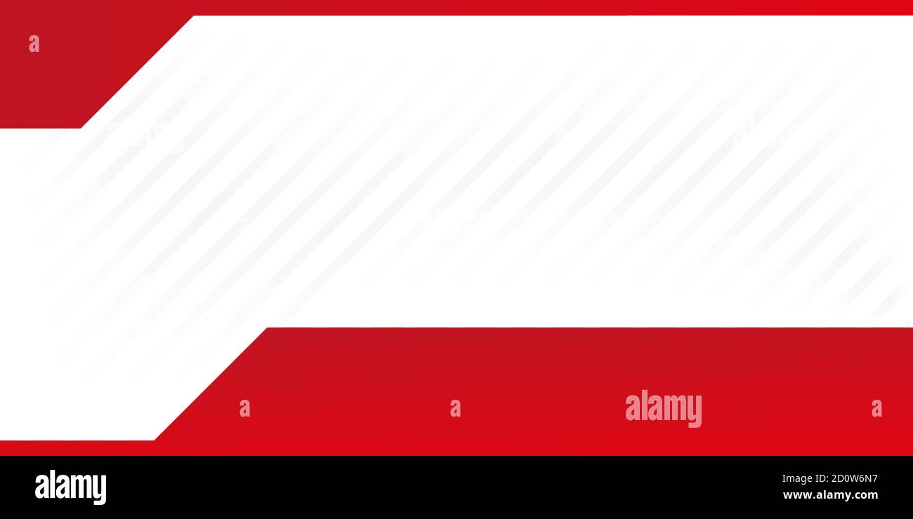 Disegno sfondo rosso e bianco . disegno sfondo con spazio vuoto per l'illustrazione vettoriale del posizionamento del testo Illustrazione Vettoriale