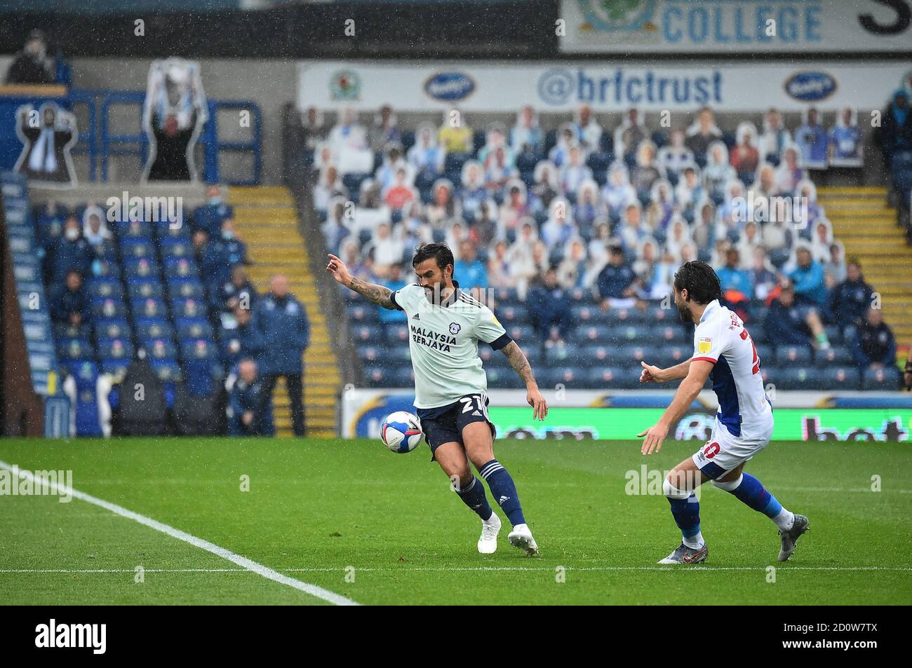 BLACKBURN, INGHILTERRA. 3 OTTOBRE Marlon Pack della città di Cardiff durante la partita del campionato Sky Bet tra Blackburn Rovers e Cardiff City a Ewood Park, Blackburn sabato 3 ottobre 2020. (Credit: Pat Scaasi | MI News) Credit: MI News & Sport /Alamy Live News Foto Stock