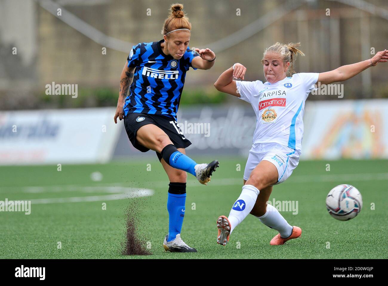 Napoli, Italia. 03 ottobre 2020. Beatrice Merlo Inter, durante le partite della serie italiana UN campionato femminile di calcio tra Napoli e Inter, risultato finale 1-1, partita disputata allo stadio Caduti di Brema di Napoli, 03 ottobre 2020. (Foto di Vincenzo Izzo/Sipa USA) Credit: Sipa USA/Alamy Live News Foto Stock