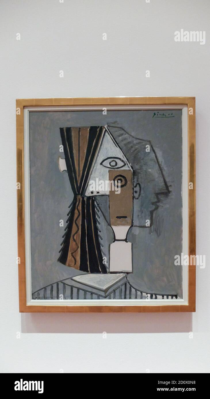 « testa della donna » anche nota come « Tête de femme » pittura di Picasso 1957 Foto Stock