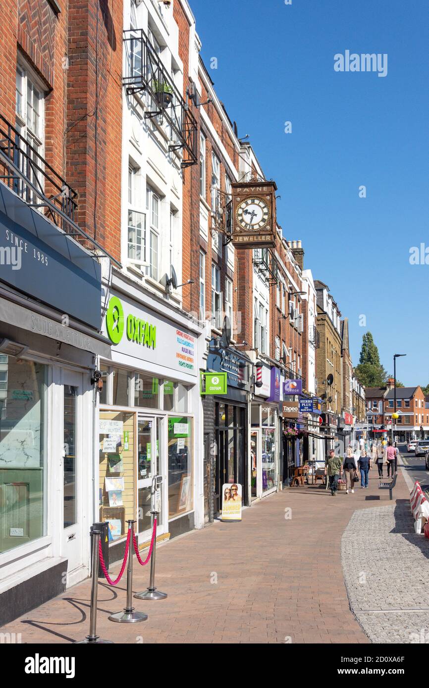 Beckenham High Street, Beckenham, London Borough of Bromley, Greater London, England, Regno Unito Foto Stock