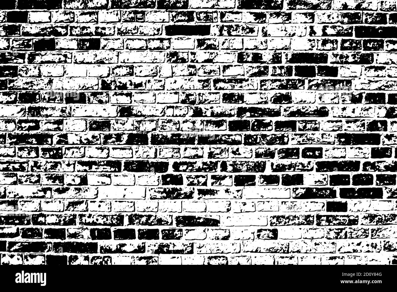 Ruvido testurizzato Old Brick Wall sfondo. Illustrazione vettoriale Illustrazione Vettoriale
