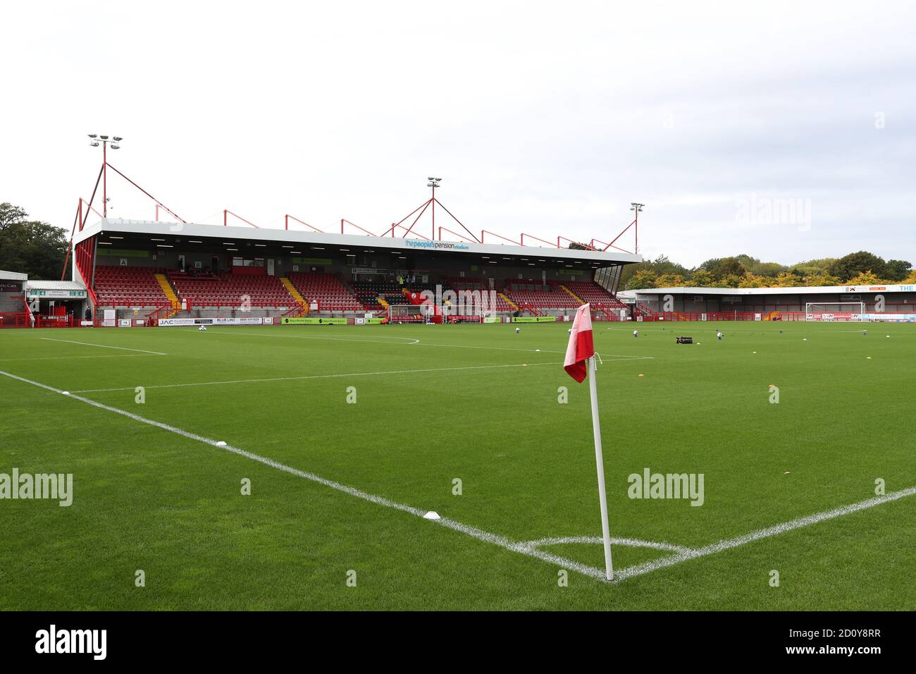 Vista generale durante la Sky Bet League due partite tra Crawley Town e Southend Uniti al People’s Pension Stadium di Crawley . 03 ottobre 2020 Foto Stock