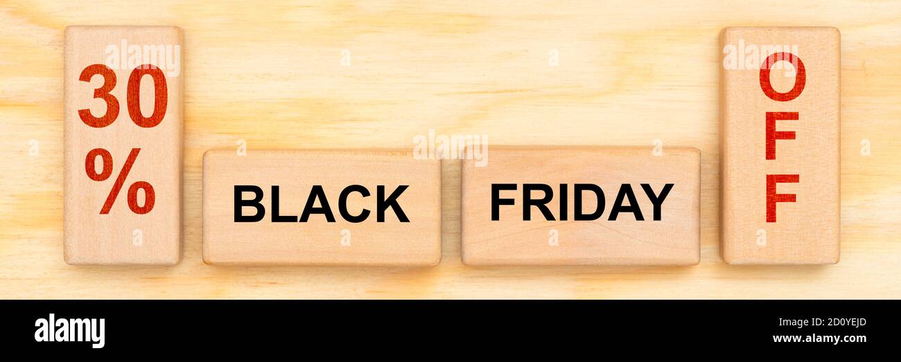 black friday a prezzi ridotti Foto Stock