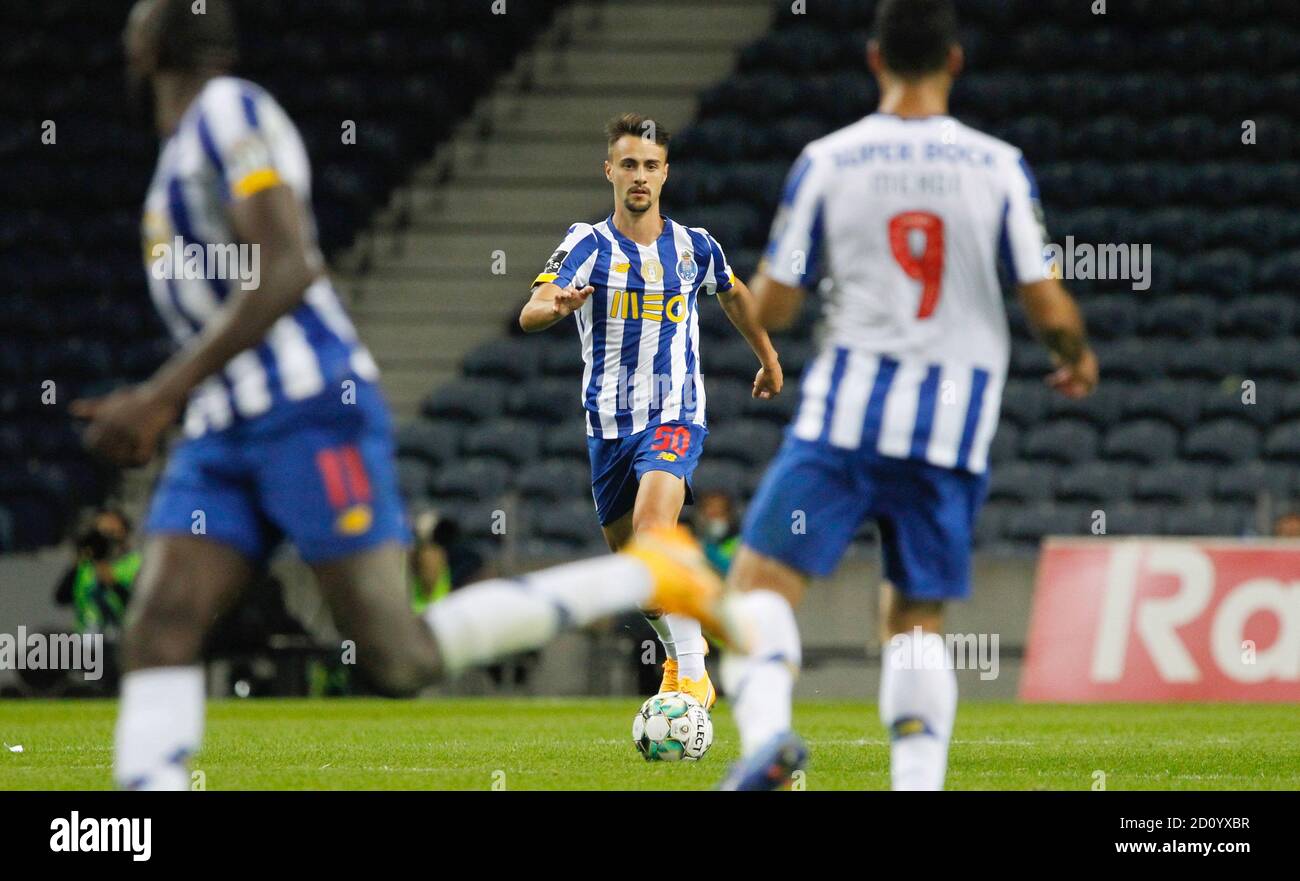 Fabio Vieira di Porto durante il campionato portoghese, Liga NOS partita di calcio tra FC Porto e Maritimo il 3 ottobre 2020 all'Estadio do Draga Foto Stock