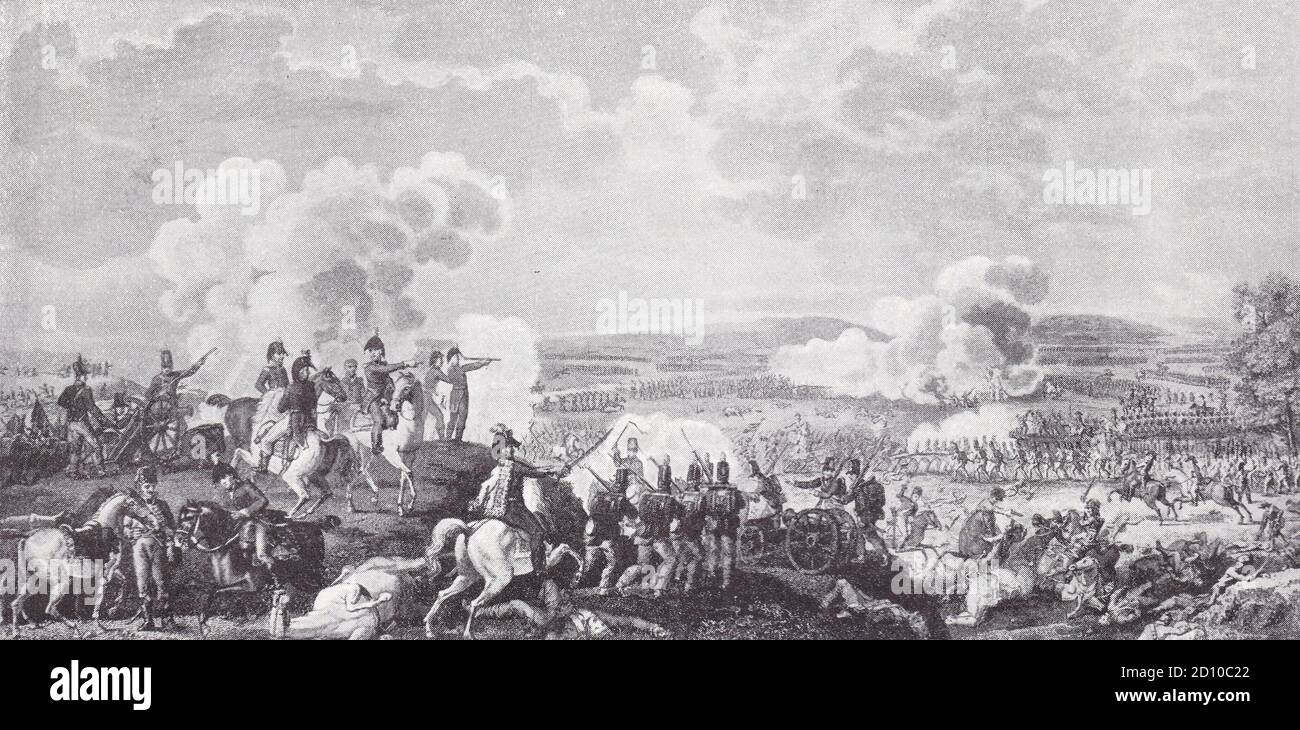 La battaglia di Talavera 1809 Foto Stock