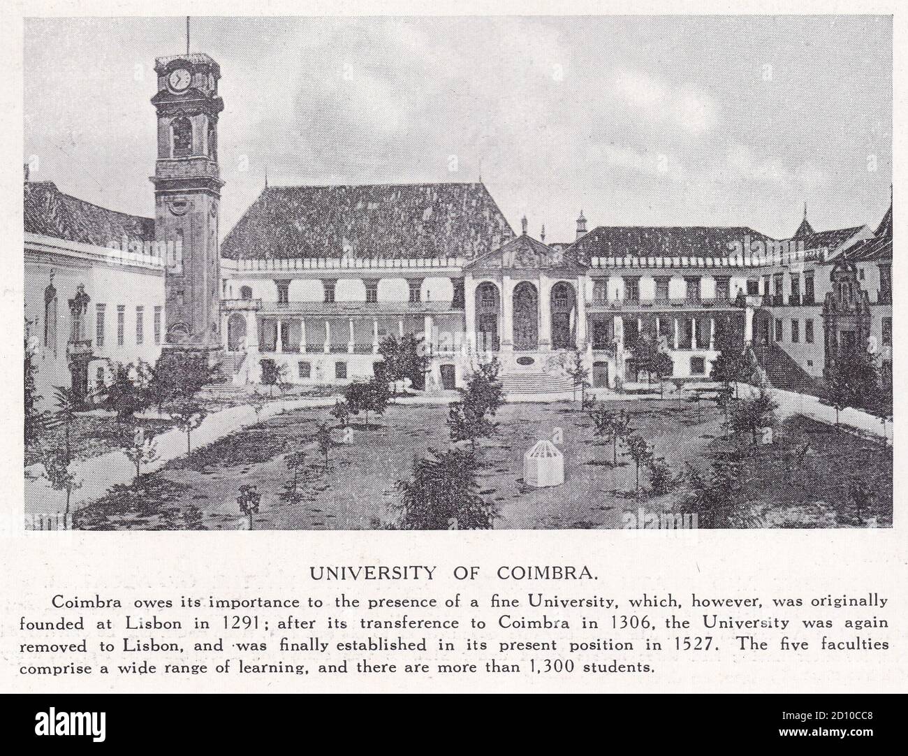 Università di Coimbra Foto Stock