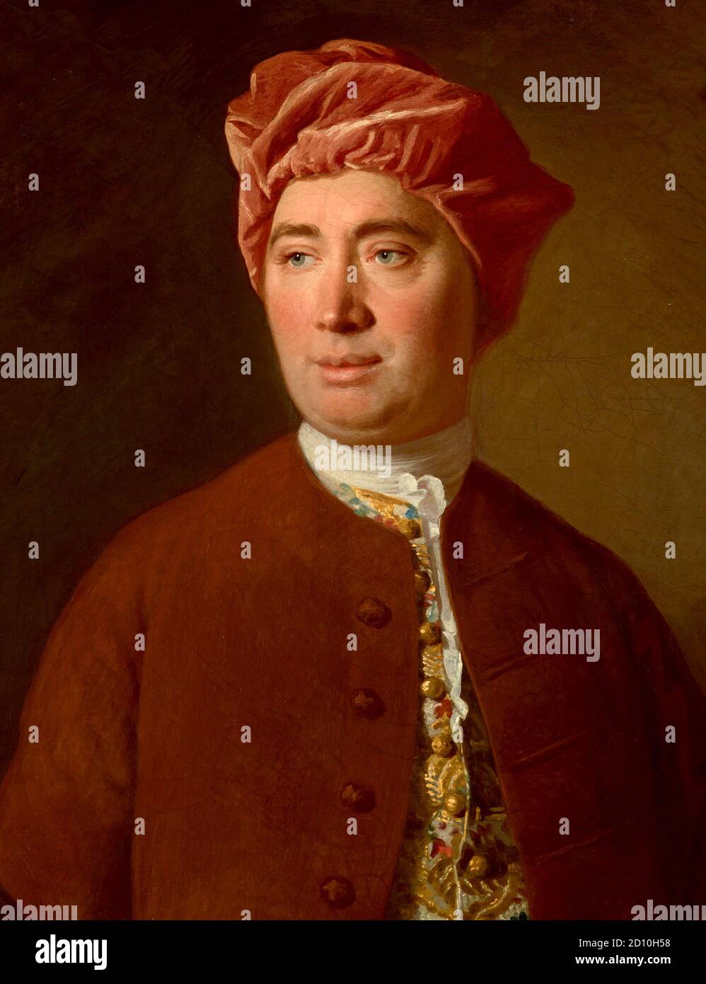 David Hume (nato David Home; 1711 – 25) filosofo, storico ed essista scozzese, oggi più conosciuto per il suo sistema altamente influente di empirismo filosofico, scetticismo e naturalismo. Foto Stock