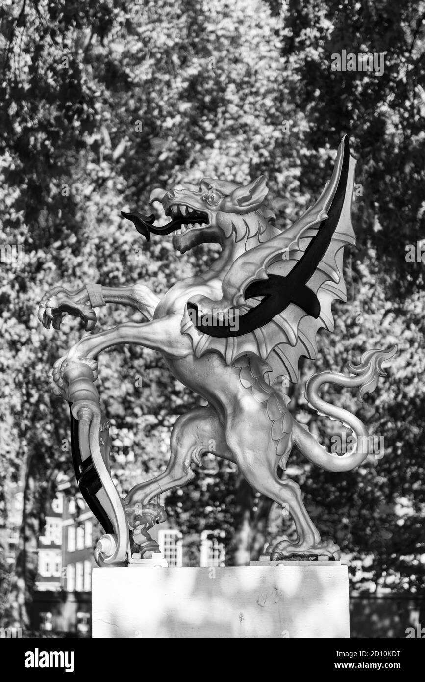 Dragon - il simbolo della città di Londra Foto Stock