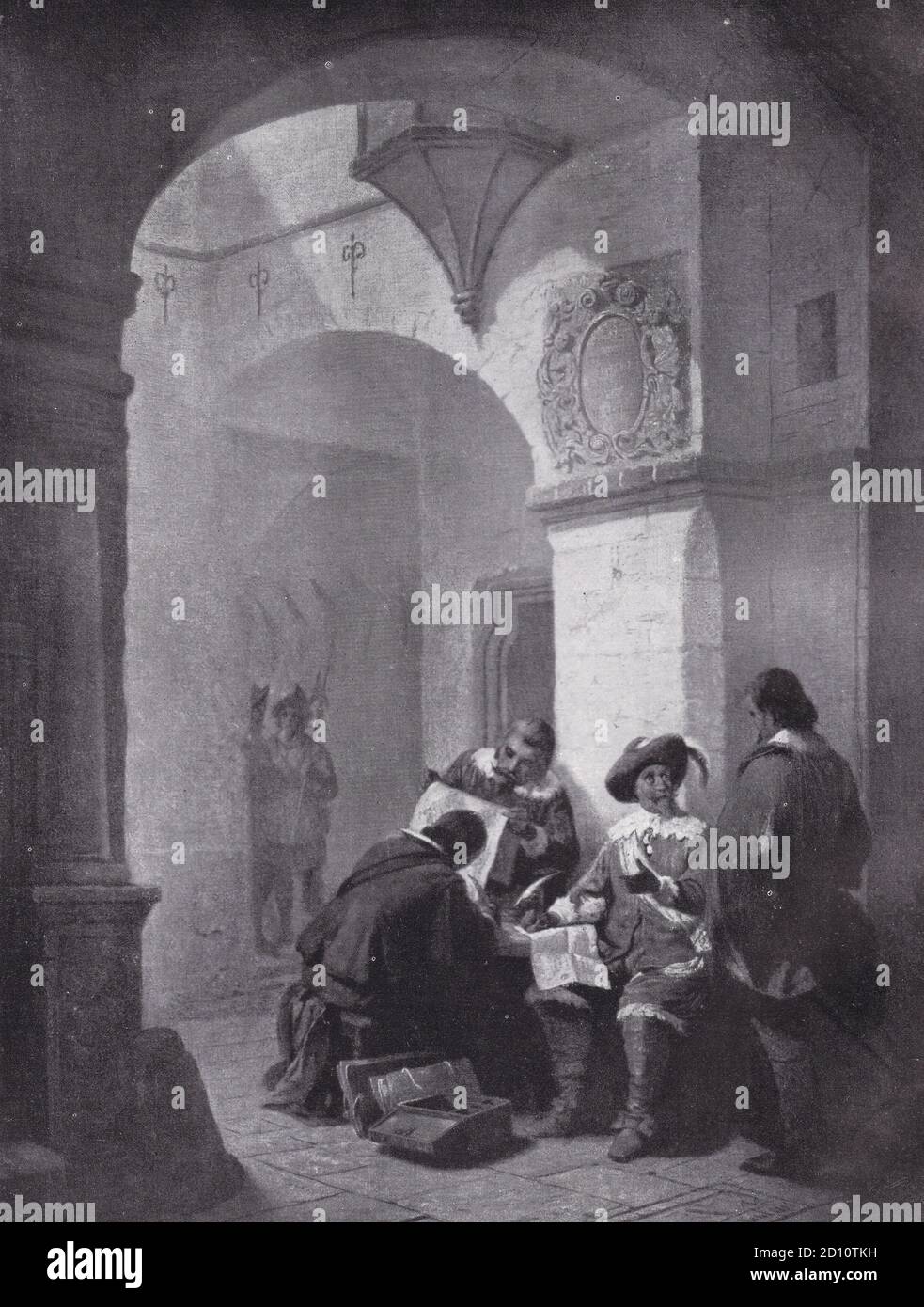 Un Consiglio di guerra durante la Guerra dei Trent'anni Foto Stock
