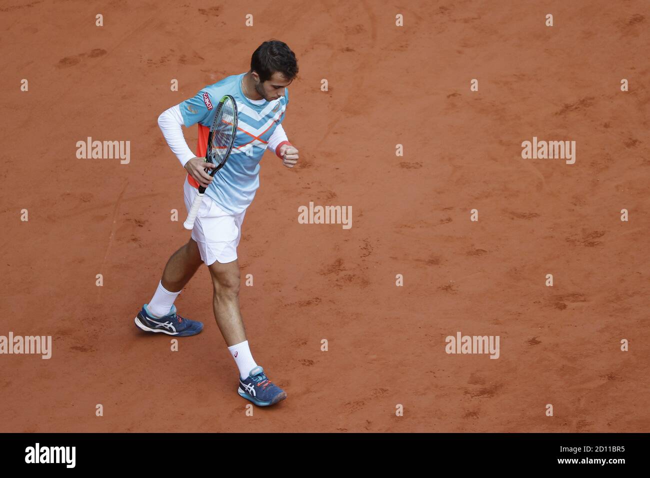 Hugo GASTON (fra) durante il Roland Garros 2020, torneo di tennis Grand Slam, il 4 ottobre 2020 allo stadio Roland Garros di Parigi, Francia - Photo St Foto Stock